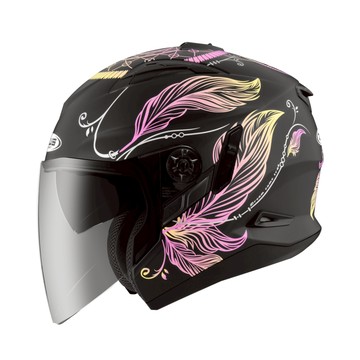 ZEUS 瑞獅 ZS 613B AJ32 消光黑黃紫 內墨鏡 通風透氣 半罩 3/4罩 安全帽