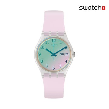 Swatch ULTRAROSE 經典手錶/太陽光譜折射錶盤/瑞士製造 GE714 (34mm)【官方旗艦店】