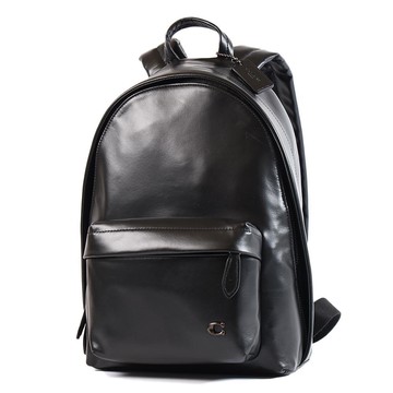 COACH 專櫃款 Hall 22 滑面輕量皮革後背包-黑色