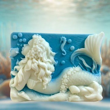 精雕美人魚精油手工皂 香氛手工皂