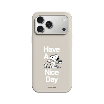 iPhone 17 Pro Max SolidX 貝殼灰 - 史努比 Snoopy - Have A Nice Day