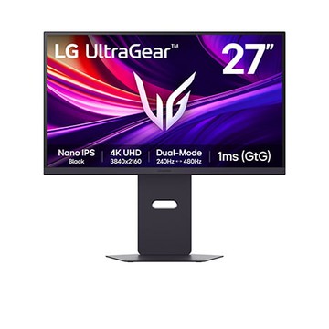27'' UltraGear™ 4K Nano IPS Black 雙模式專業電競螢幕(240Hz↔480Hz) - 27G850A-B
