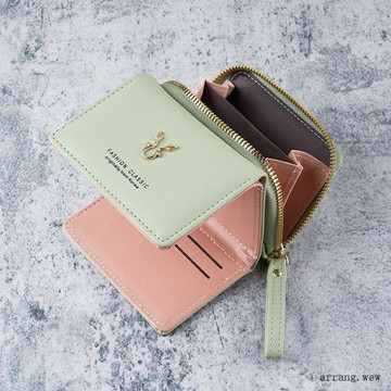 【優選好物錢包 卡包】👛 新款錢包女款高級超輕薄手拿零錢包二合一拉鍊三折卡包一體收納包