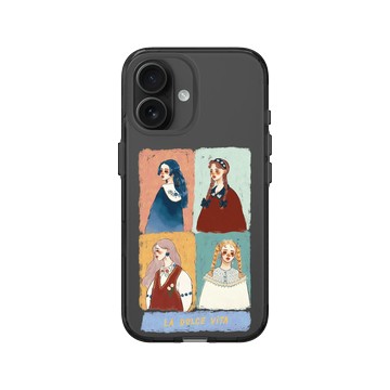 iPhone 16 Clear (相機按鈕) 酷墨灰 - 甜蜜生活 - 優雅女子