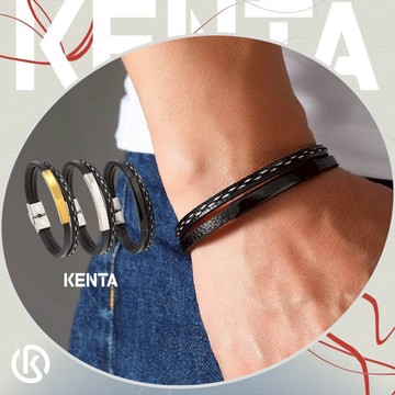 【編織人氣款】金屬漣環手環 中性配件手環 穿搭飾品 簡約高級感 男士手環 KENTA