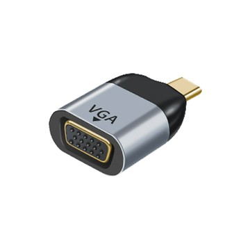MoZuo 即插即用 辦公演講更方便Type-c 轉 VGA 1080 60Hz 商務簡報視頻轉接頭