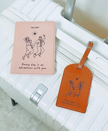 旅行護照套&行李牌同款套裝 | 人像圖案訂製