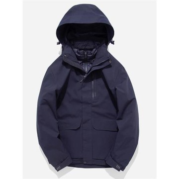 團購印制LOGO工裝抓絨內膽三合一露營沖鋒衣男防風加厚保暖外套女