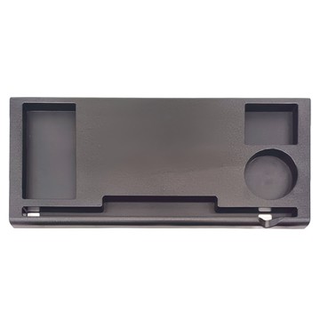 USB多功能螢幕增高收納架 ABS HIPS製成 承重高達15kg  黑色  1組