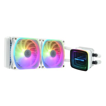 ENERMAX 安耐美 AQUAFUSION ADV 240 ARGB 幻彩晶蝶 特仕雪白版 CPU 水冷散熱器 ELC-AQFA240-SQA-W  雪白  1個