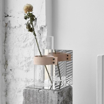 oroliving北歐花瓶水培插花干花家居裝飾擺件極簡透明玻璃花瓶