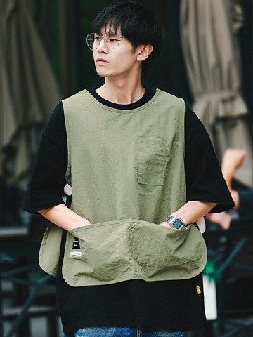 圍裙廚房家用做飯防水馬甲女工作服美甲寵物奶茶咖啡店罩衣男定制