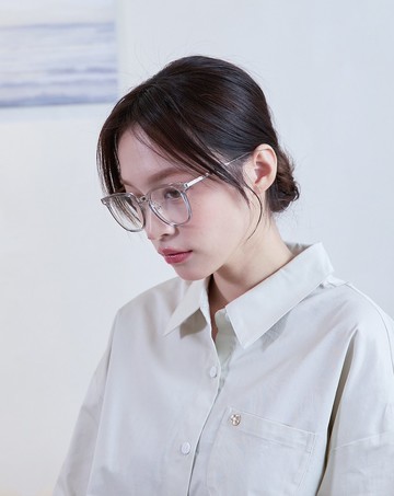 時髦小臉大框防藍光眼鏡(兩色)