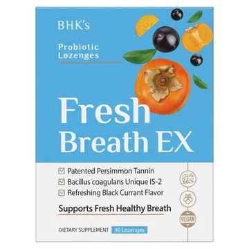 BHK's 益菌淨口錠EX 清新黑醋栗口味  90顆  0.3g  1盒