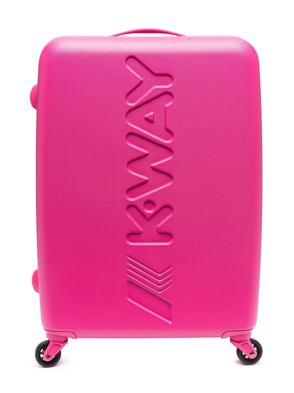 K Way Kids - K-Air Medium logo-debossed suitcase - kids - Acrylonitrile Butadiene Styrene (ABS)/Polycarbonite/Polyester - One Size - Pink