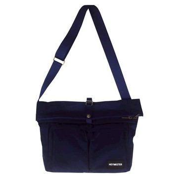 E.City 韓版可捲摺大容量防震數位單肩包 防水牛津布  30 x 35 x 13cm  藍色