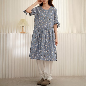 浪漫碎花綁帶洋裝777591