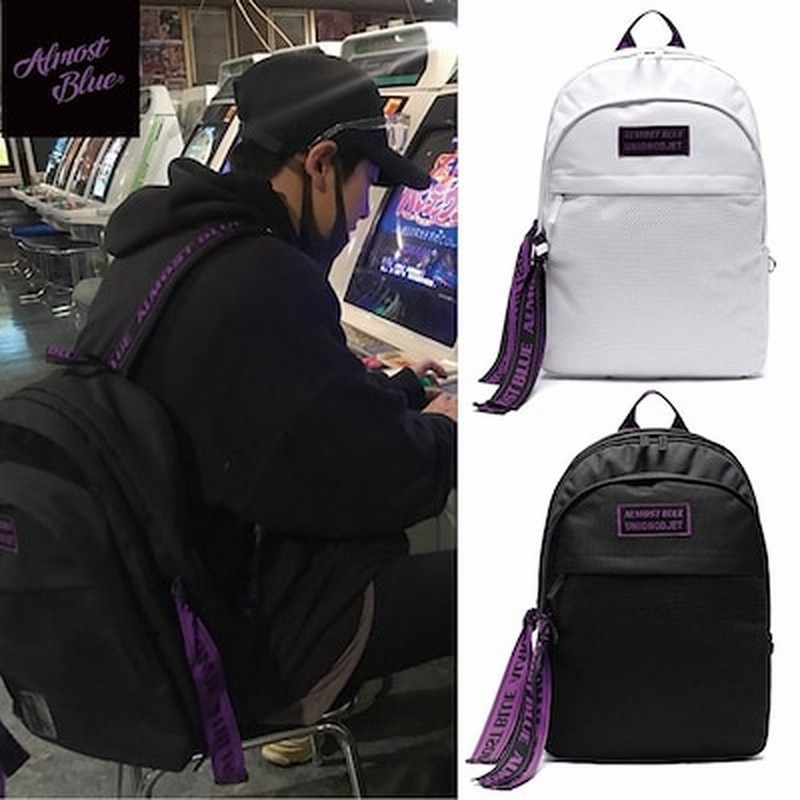 EXO着用 [ALMOSTBLUE] X UNION OBJET ULTRA VIOLET BACKPACK バック