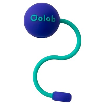 Oolab 良杯製所 泡泡糖矽膠防塵吸管蓋 細口徑吸管 甜酷藍  1個  1個