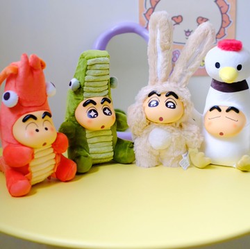 《蠟筆小新》必收推薦！｜長高高搪膠臉絨毛玩偶盲盒