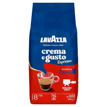 LAVAZZA Espresso Crema e Gusto 義大利經典咖啡豆  1kg  1個  全豆咖啡（未研磨）
