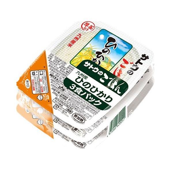 サトウ食品 サトウのごはん 九州産ひのひかり 200g 3食パック