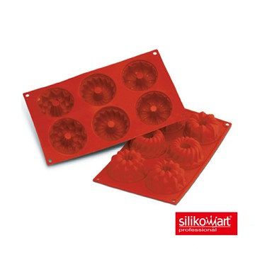 【SANNENG 三能官方】Silikomart 6連3種小花模 矽膠膜 30.061.00.0060【APP滿額下單10%點數(單一帳號最高5000點)】1/31止