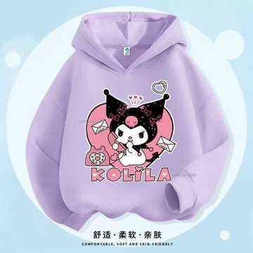 【秋冬新品】 女童帽T 兒童連帽上衣 中大童帽T 庫洛米 連帽 休閒 甜美 學生 2026春秋款 女孩長袖上衣