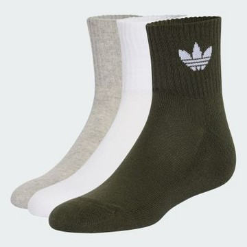 【adidas 愛迪達】 中筒襪 3 雙入 男/女 - Originals KQ9082