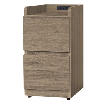 文創集 包格斯1尺二抽低收納櫃(四色可選)-30x40x60cm免組