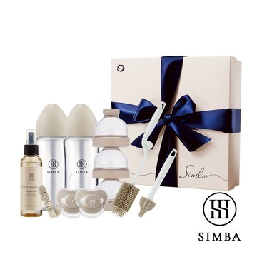 小獅王辛巴 蘊蜜質金玻璃新生臻選禮盒＊限宅配