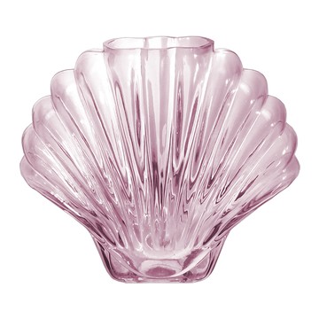 DOIY 貝殼花器 17 x 7 x 20cm 晶透粉 - 居家裝飾擺設
