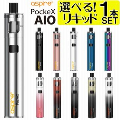 Aspire Pockex Aio 電子タバコ Vape ベイプ アスパイア ポケックス スターターキット オールインワン 本体 おすすめ コンパクト スリム タール ニコチン0 禁煙 通販 Lineポイント最大get Lineショッピング