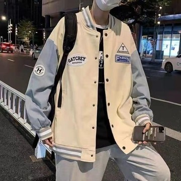 限時優惠 休閒棒球服夾克 春秋季運動港風棒球服夾克男休閒上衣學生帥氣ins潮流寬鬆外套男
