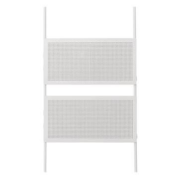 dayneeds 日需百備 頂天立地烤漆收納架 搭90 x 42沖孔平面網  2片  烤漆白色  1個