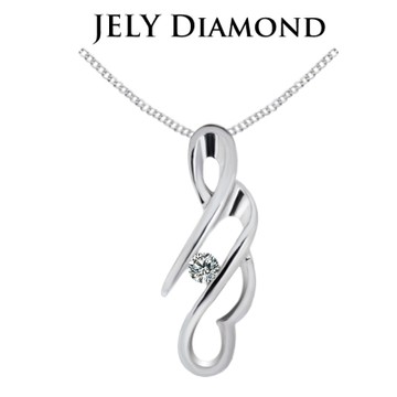 JELY 搖滾繆思 約3分天然真鑽項鍊