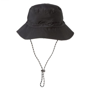 BASE ALPHA ESSENTIALS 可折疊口袋便攜式運動休閒登山漁夫帽  均碼(頭圍56~60cm)  黑色