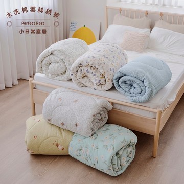 【小日常寢居】水洗棉羽絲絨被2.3kg重台灣製6x7尺雙人「多款任選」韓國棉被 雲朵被 棉被 冬被 厚被(現貨隔日到貨)