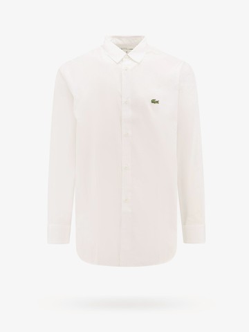 Cotton shirt with frontal lacoste patch - COMME DES GARÇONS SHIRT - gender_Man