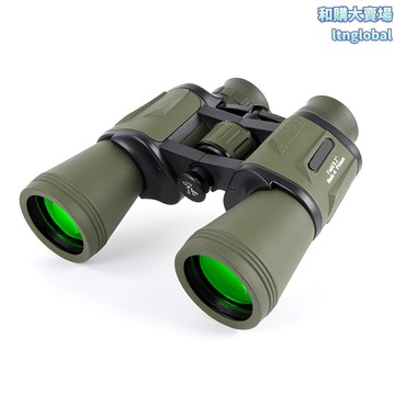 【高清夜視】雙筒望遠鏡 戶外望遠鏡 高倍望遠鏡 保羅式望遠鏡 12X50高倍 金屬機身 綠色款 登山觀鳥演唱會必備