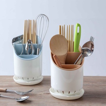 家用廚房放筷子收納盒筷子筒瀝水餐具置物架托快子籠勺子籠桶筷簍