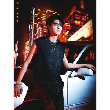 【秦霄賢同款】QUARTER IN NIGHT2025夏季新款炒雪花做舊印花背心