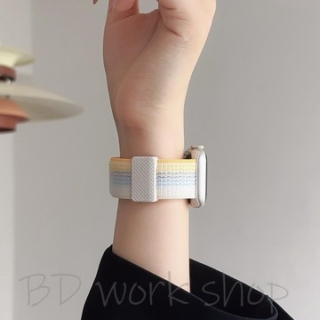 磁吸扣尼龍回環錶帶 apple watch s10 錶帶 iwatch10 蘋果錶帶 9 8 7 6 SE 蘋果手錶錶帶