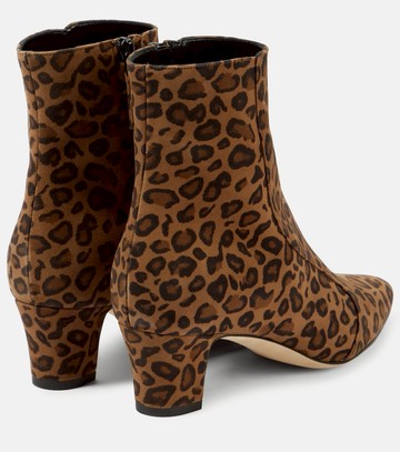 Manolo Blahnik Myconia 50 leopard-print suede ankle boots