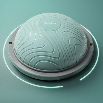 波速球 半圓平衡球 訓練球 瑜伽健身球 波比球 瑜伽器材 練習球 耐磨平衡球（直徑48cm）