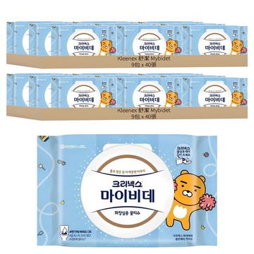 Kleenex Mybidet Kakao Friends 可沖濕式衛生紙 掀蓋型  40張  18包