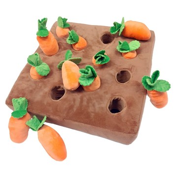 D.S. 狗狗蘿蔔田嗅聞玩具  均碼(35 x 35 x 8cm)  1個  橘色 + 棕色