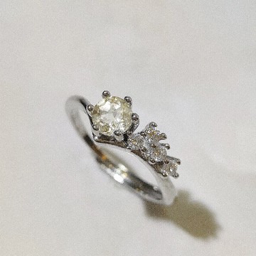 Le Bonheur 黃水晶戒指 開口可調節(情人節 生日禮物)