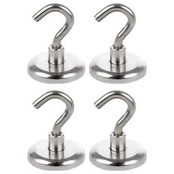 Saenghwalgongsik 掛鉤磁鐵 36mm  銀色  4個