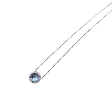 Chaumet 尚美巴黎 18K白金 托帕石 鑽石 Class One Croisiere 項鍊 【二手名牌BRAND OFF】